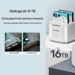 Unitek Stacja klonująca Bay SATA USB3.0 do SATA6G 2,5" z funkcją UASP 5 Gbps