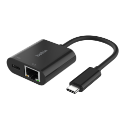 Belkin Adapter USB-C - Ethernet z funkcją ładowania PD 100W