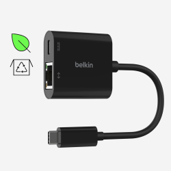 Belkin Adapter USB-C - Ethernet z funkcją ładowania PD 100W