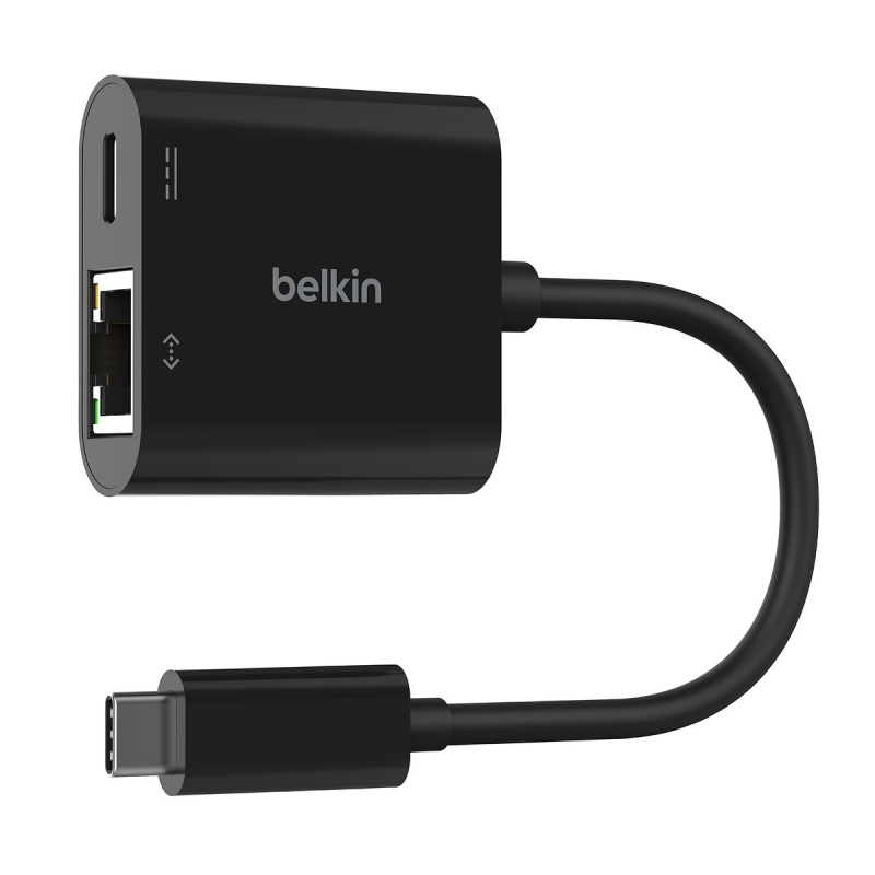 Belkin Adapter USB-C - Ethernet z funkcją ładowania PD 100W