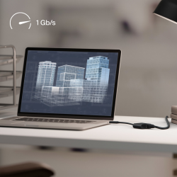 Belkin Adapter USB-C - Ethernet z funkcją ładowania PD 100W