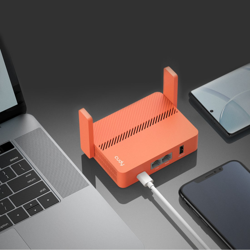 CUDY TR1200 | VPN router, Wi-Fi 5, 2,4GHz/5GHz, USB, MESH