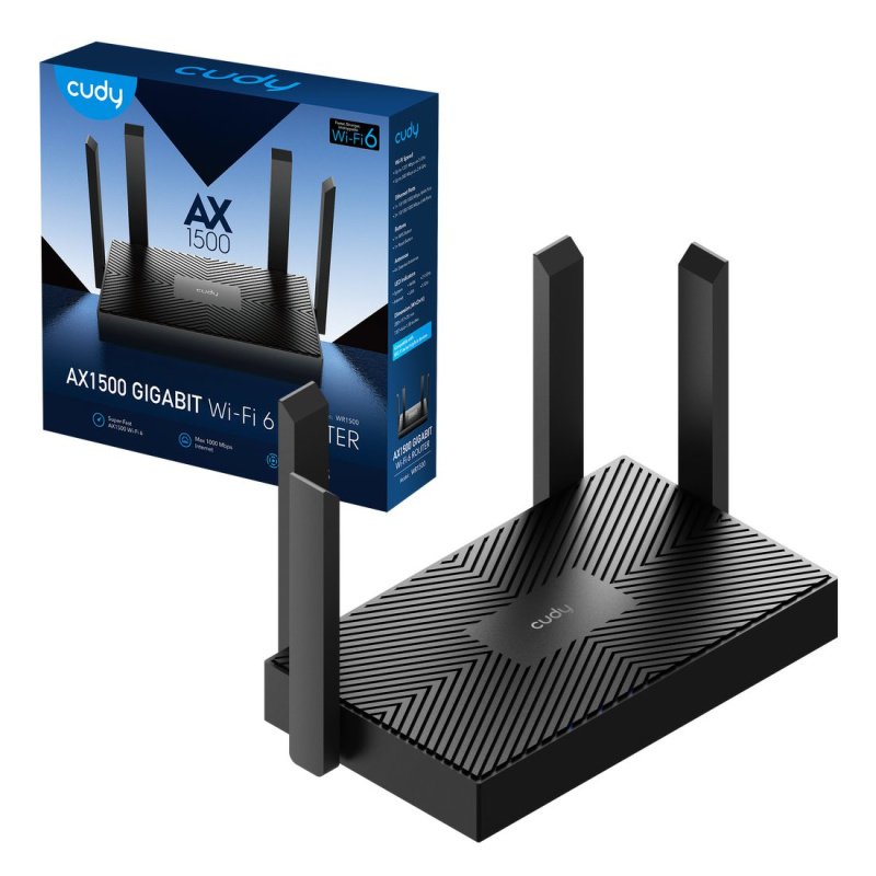 CUDY WR1500 | router, Wi-Fi 6, 2,4GHz/5GHz, Gigabit, MESH