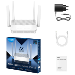 CUDY WR3000H | router, Wi-Fi 6, 2,4GHz/5GHz, Multi-Gigabit, MESH