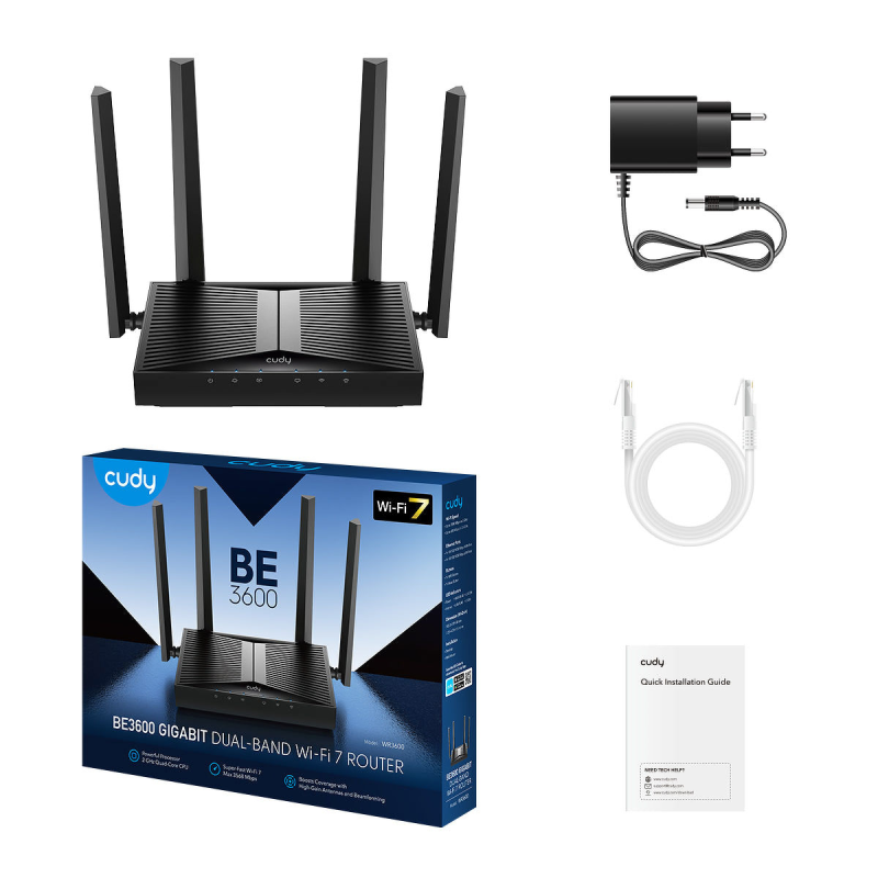 CUDY WR3600 BE3600 Gigabit Wi-Fi 7 Mesh Router