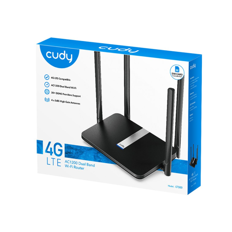 CUDY LT500_EU | router na karte SIM, Wi-Fi 5, 4G LTE, MESH