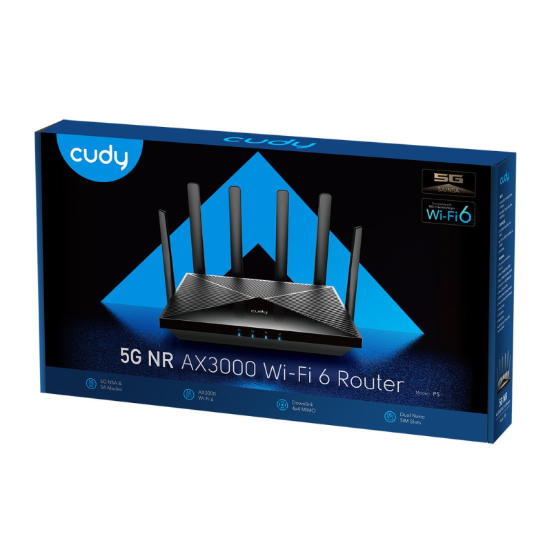 CUDY P5_EU | router na karte SIM, Wi-Fi 6, 5G, MESH, Gigabit