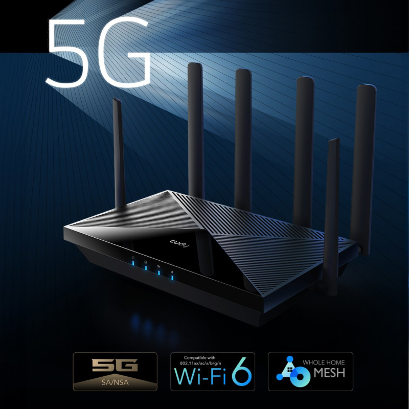 CUDY P5_EU | router na karte SIM, Wi-Fi 6, 5G, MESH, Gigabit