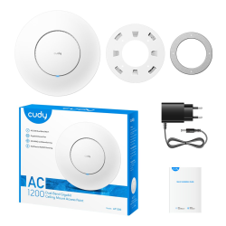 CUDY AP1300 | Access Point (AP), Wi-Fi 5, 2,4GHz/5GHz, Gigabit, PoE