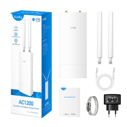 CUDY AP1200 Outdoor | Access Point (AP), Wi-Fi 5, 2,4GHz/5GHz, PoE, zewnętrzny