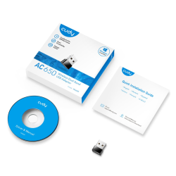 CUDY WU650 | karta sieciowa, adapter Wi-Fi, 2,4GHz/5GHz, USB