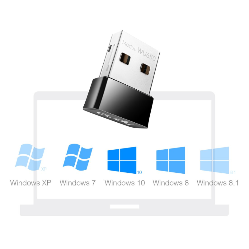 CUDY WU650 | karta sieciowa, adapter Wi-Fi, 2,4GHz/5GHz, USB