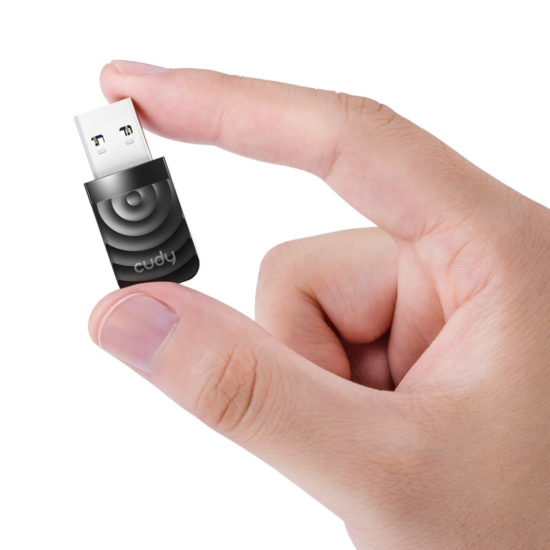 CUDY WU1300S | karta sieciowa, adapter Wi-Fi, 2,4GHz/5GHz, USB 3.0