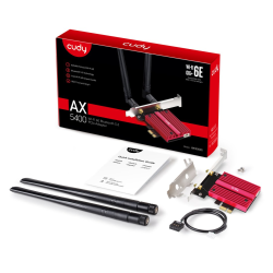 CUDY WE3000S | karta sieciowa, adapter Wi-Fi 6E, 2,4GHz/5GHz, PCI Express