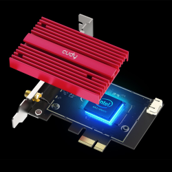 CUDY WE3000S | karta sieciowa, adapter Wi-Fi 6E, 2,4GHz/5GHz, PCI Express