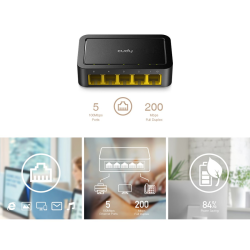 CUDY FS105D | przełącznik sieciowy, 5-portowy