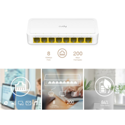 CUDY FS108D | przełącznik sieciowy, 8-portowy