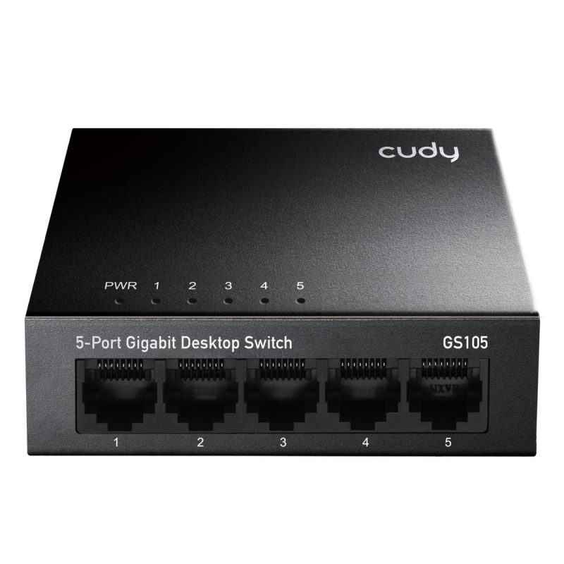 CUDY GS105 | przełącznik sieciowy, 5-portowy, Gigabit, Metalowa obudowa