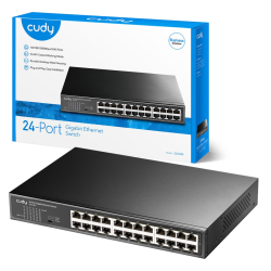 CUDY GS1024 | przełącznik sieciowy, 24-portowy, Gigabit, Metalowa obudowa