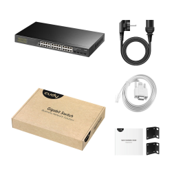 CUDY GS2024S2 | przełącznik sieciowy, 24-portowy, Gigabit, zarządzalny