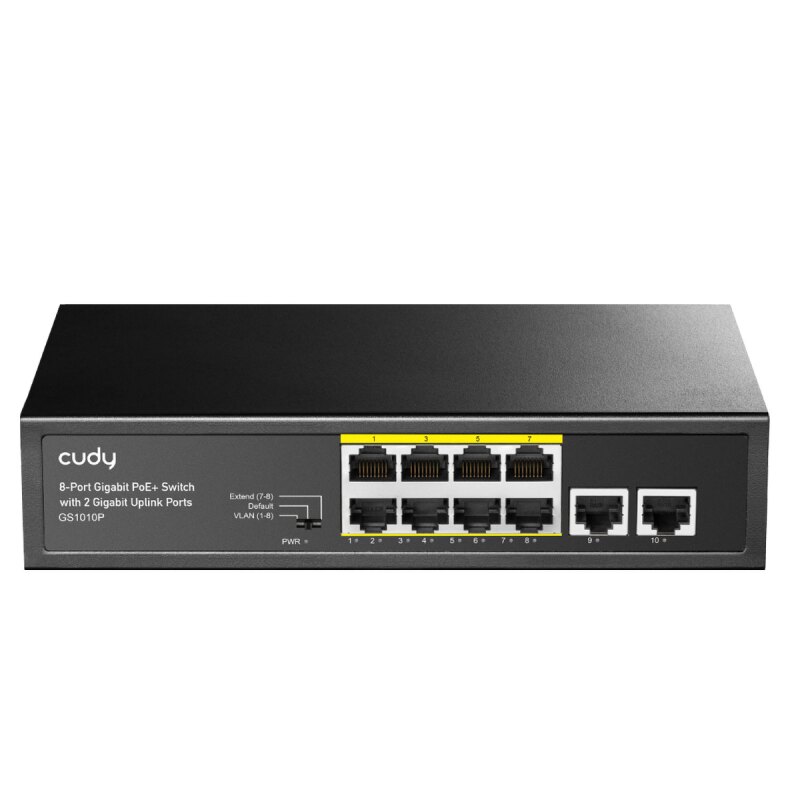 CUDY GS1010P | przełącznik sieciowy, 8-portowy, Gigabit, PoE… | PartsPC.pl