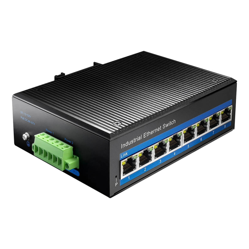 CUDY IG1008P | switch przemysłowy, 8-portowy, Gigabit, PoE