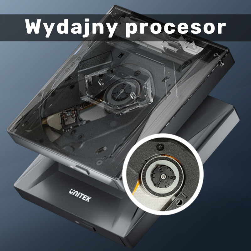 Unitek Nagrywarka zewnętrzna DVD/CD, Hub USB 5Gbps, czytnik kart SD