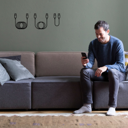 Belkin Kabel USB C na USB C 60W oplot, czarny 2m