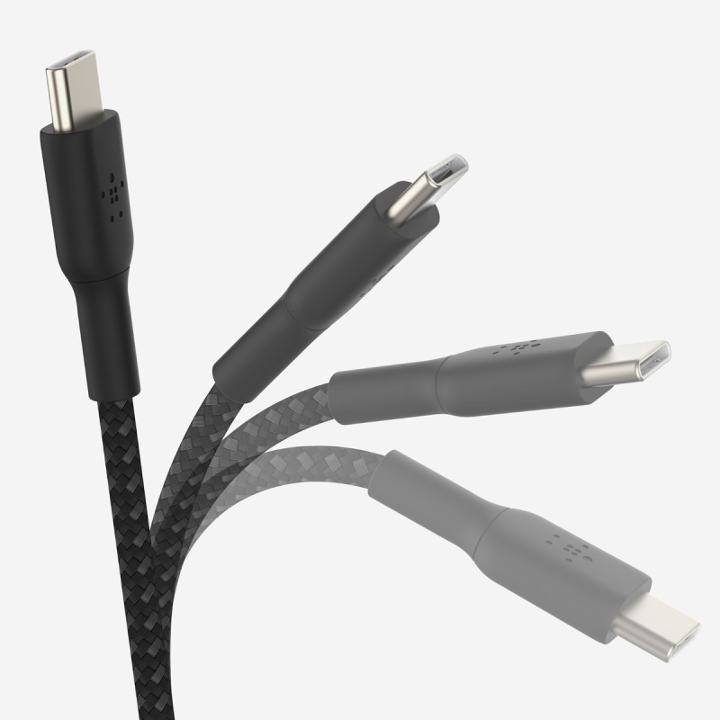 Belkin Kabel USB C na USB C 60W oplot, czarny 2m