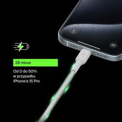 Belkin Kabel USB C na USB C 60W oplot, biały 2m