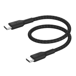 Belkin Kabel USB C na USB C 60W oplot, czarny 0,15m