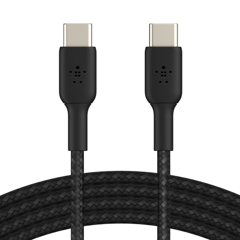 Belkin Kabel USB C na USB C 60W oplot, czarny 0,15m