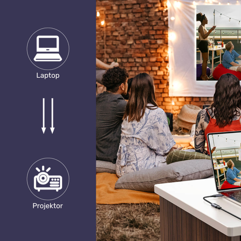 Unitek Przejściówka z DisplayPort 1.4 na HDMI 2.1, 8K60Hz