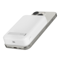Belkin Powerbank 10 000 mAh, 15 W Qi2.0, magnetyczny, z podstawką, biały