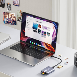 Unitek Czytnik kart pamięci CF Express, SD/microSD, USBA 10 Gbs + HUB