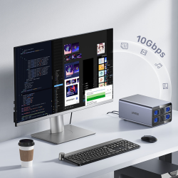 Unitek Obudowa RAID do dysku SATA 2.5''/3.5'' 4 tryby 40TB USB C 10Gb/s