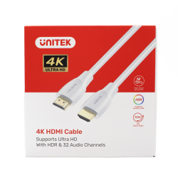 Unitek Kabel HDMI 2.0 4K biały 1,5m