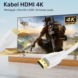 Unitek Kabel HDMI 1.4 4K biały 20m