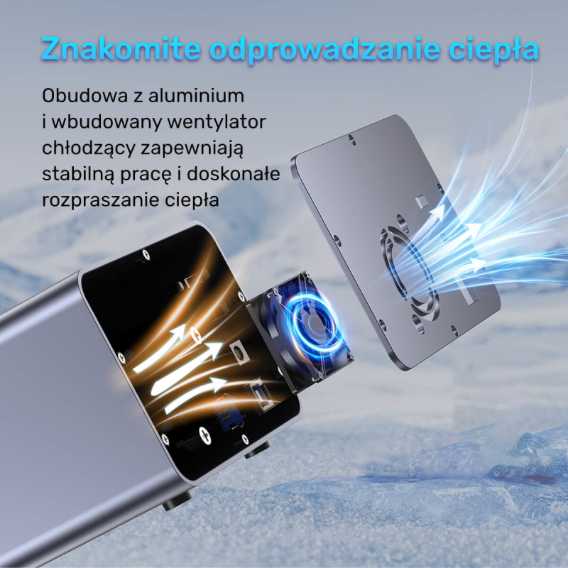 Unitek Obudowa RAID do dysku SATA 2.5''/3.5'' – 4 tryby, 40TB, 5Gb/s