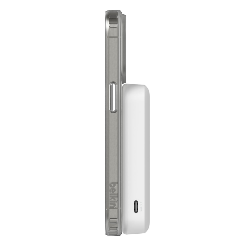Belkin Powerbank 8000 mAh, 15 W Qi2.0, magnetyczny, z podstawką, biały