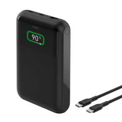 Belkin Powerbank 20 000 mAh, 2x USB-C PD 65W, USB-A 18W, z wyświetlaczem, czarny