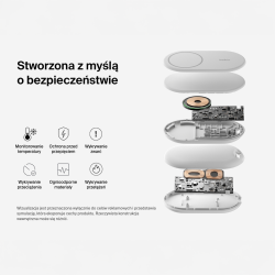 Belkin Ładowarka indukcyjna składana MagsSafe Qi2 15W biała z zasilaczem 20W