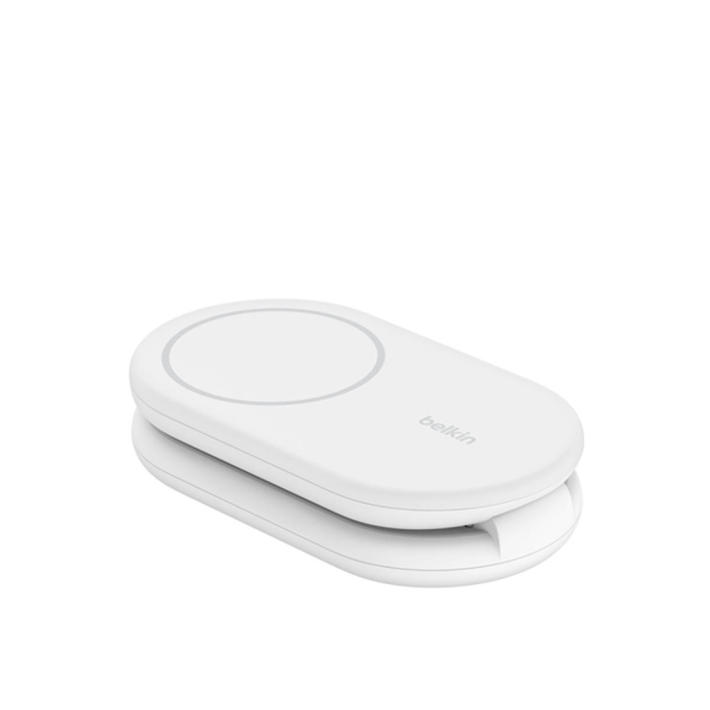Belkin Ładowarka indukcyjna składana MagsSafe Qi2 15W biała z zasilaczem 20W