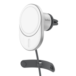 Belkin Ładowarka samochodowa, magnetyczna, Qi2.0, 15W, szara