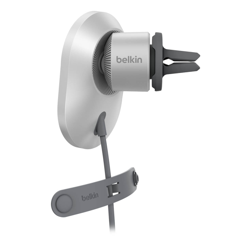 Belkin Ładowarka samochodowa, magnetyczna, Qi2.0, 15W, szara