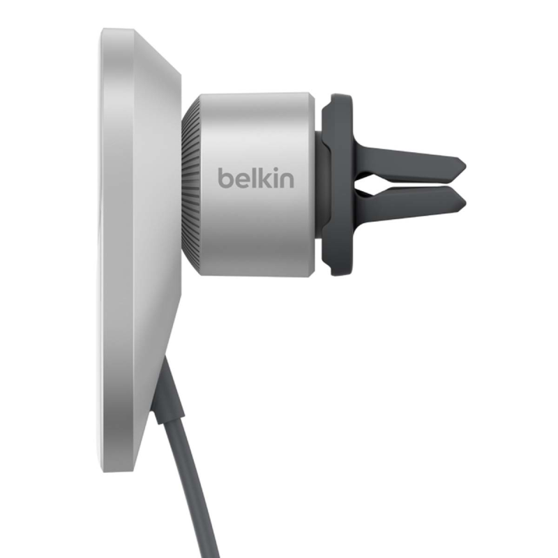 Belkin Ładowarka samochodowa, magnetyczna, Qi2.0, 15W, zasilacz 20W, szara