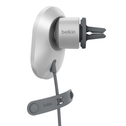 Belkin Ładowarka samochodowa, magnetyczna, Qi2.0, 15W, zasilacz 20W, szara