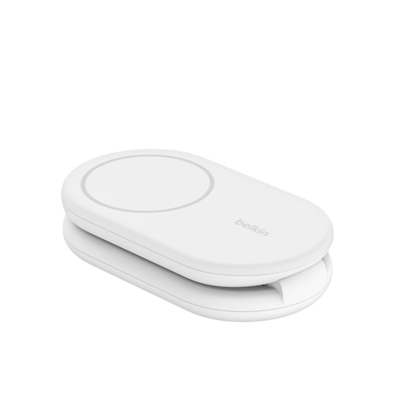 Belkin ładowarka indukcyjna składana 2w1 MagSafe Qi2 15 W biała z zasilaczem 36 W