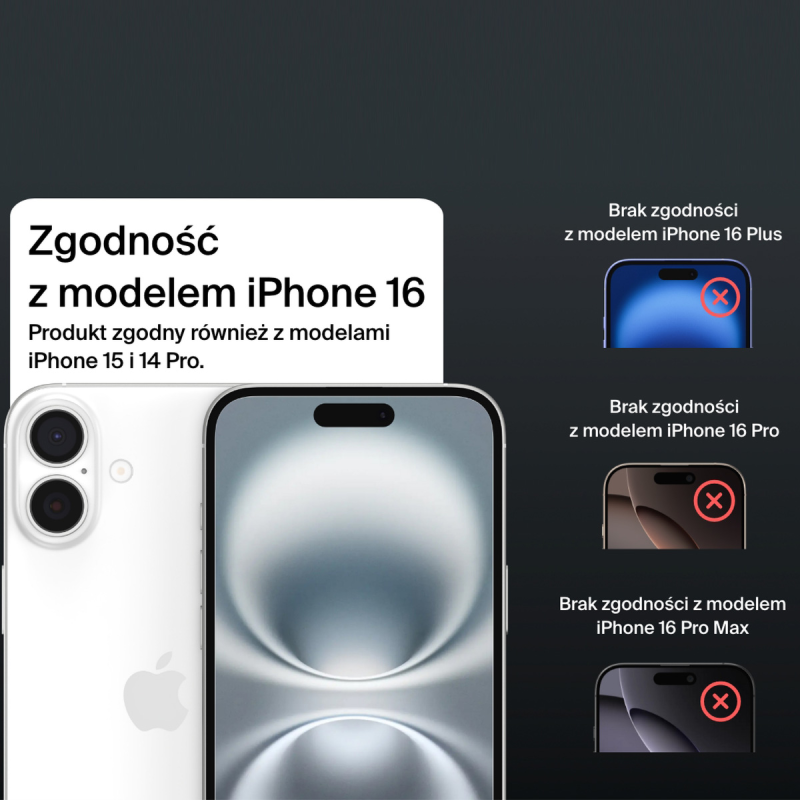Belkin Szkło prywatyzujące na iPhone 16 / 15 / 14 Pro, InvisiGlass, z aplikatorem