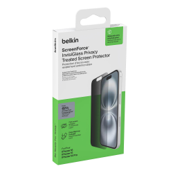 Belkin Szkło prywatyzujące na iPhone 16 / 15 / 14 Pro, InvisiGlass, z aplikatorem